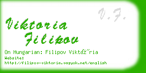 viktoria filipov business card